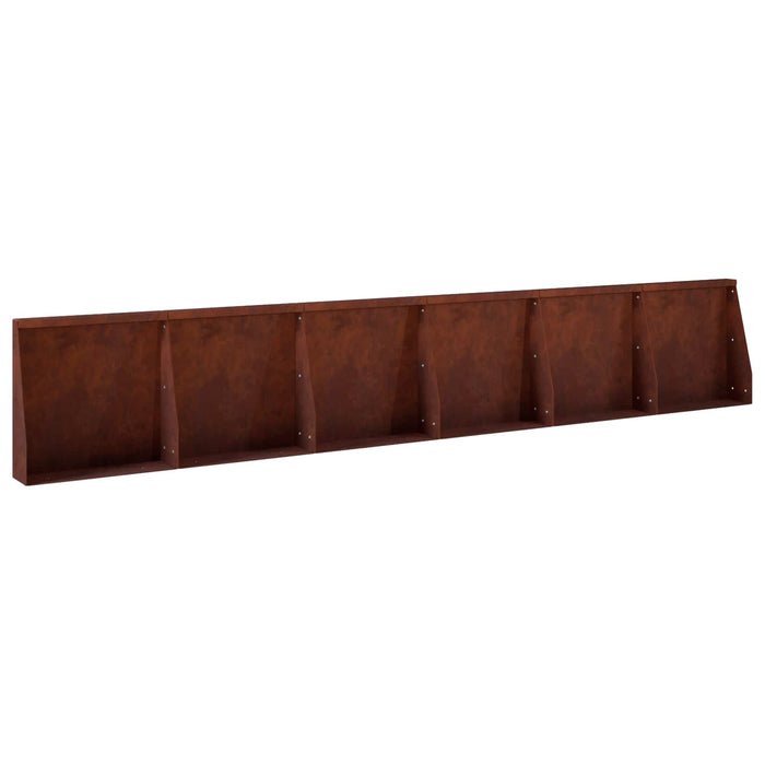 Zid de sprijin 6 buc. 40 x 12 x 50 cm Ruginit WALTI
