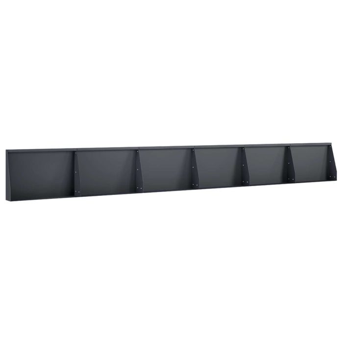 Zid de sprijin 6 buc. 60 x 12 x 30 cm Oțel Antracit WALTI