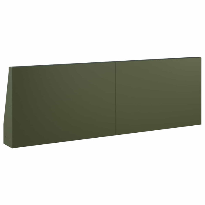 Zid de sprijin 6 buc. 60 x 12 x 30 cm Oțel Verde măsliniu WALTI