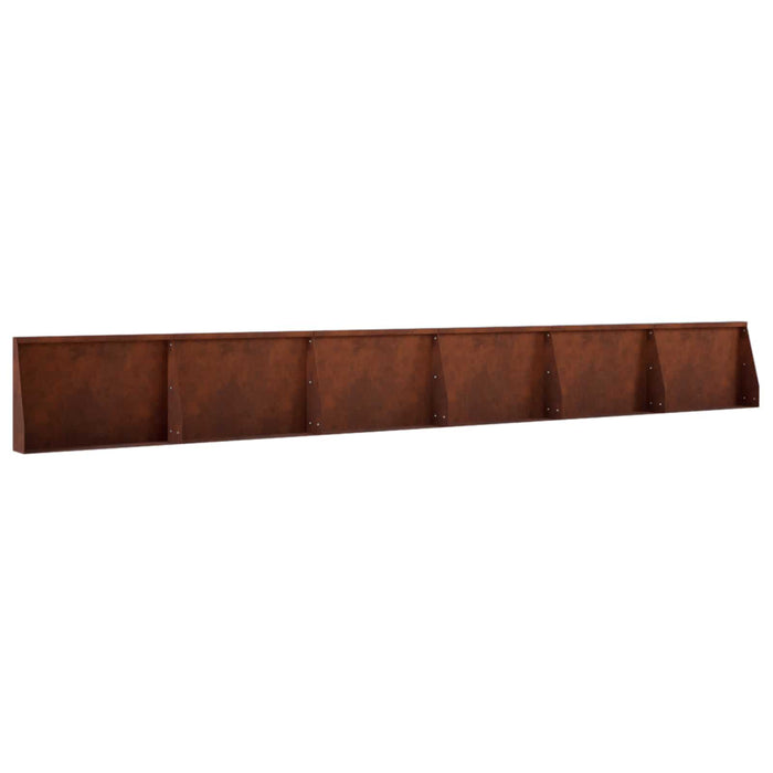 Zid de sprijin 6 buc. 60 x 12 x 40 cm Ruginit WALTI