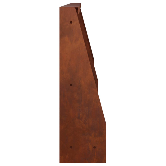 Zid de sprijin 6 buc. 60 x 12 x 40 cm Ruginit WALTI