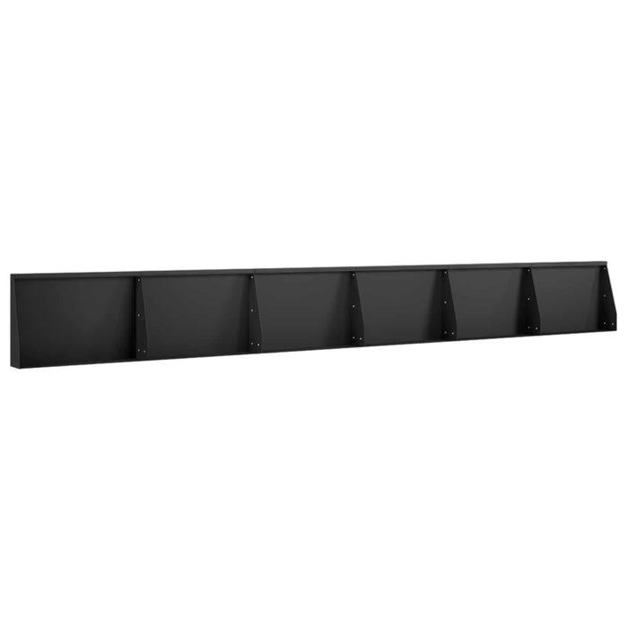 Zid de sprijin 6 buc. 60 x 12 x 50 cm Oțel Negru WALTI