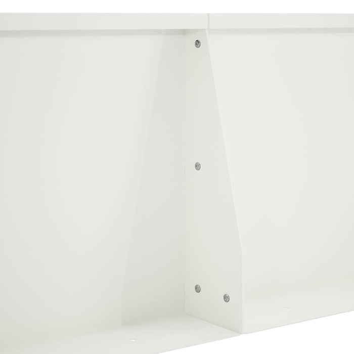 Zid de sprijin 6 buc. 80 x 12 x 30 cm Oțel Alb WALTI