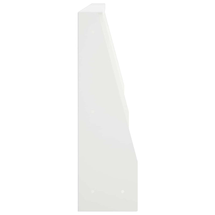 Zid de sprijin 6 buc. 80 x 12 x 30 cm Oțel Alb WALTI