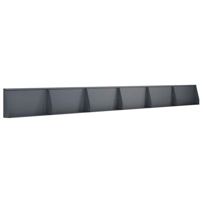 Zid de sprijin 6 buc. 80 x 12 x 30 cm Oțel Antracit WALTI