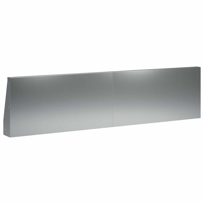 Zid de sprijin 6 buc. 80 x 12 x 40 cm Oțel Galvanizat Argintiu WALTI