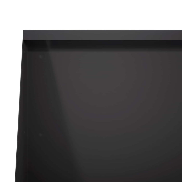 Zid de sprijin 6 buc. 80 x 12 x 50 cm Oțel Negru WALTI