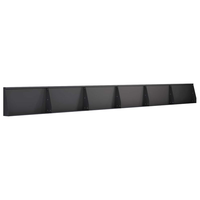 Zid de sprijin 6 buc. 80 x 12 x 50 cm Oțel Negru WALTI