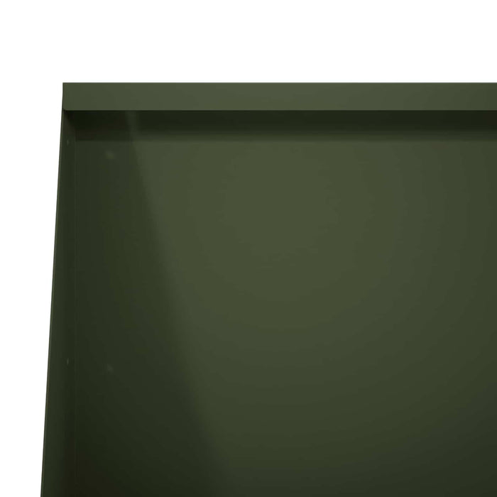Zid de sprijin 6 buc. 80 x 12 x 50 cm Oțel Verde măsliniu WALTI