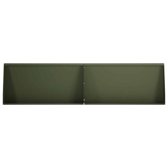 Zid de sprijin 6 buc. 80 x 12 x 50 cm Oțel Verde măsliniu WALTI