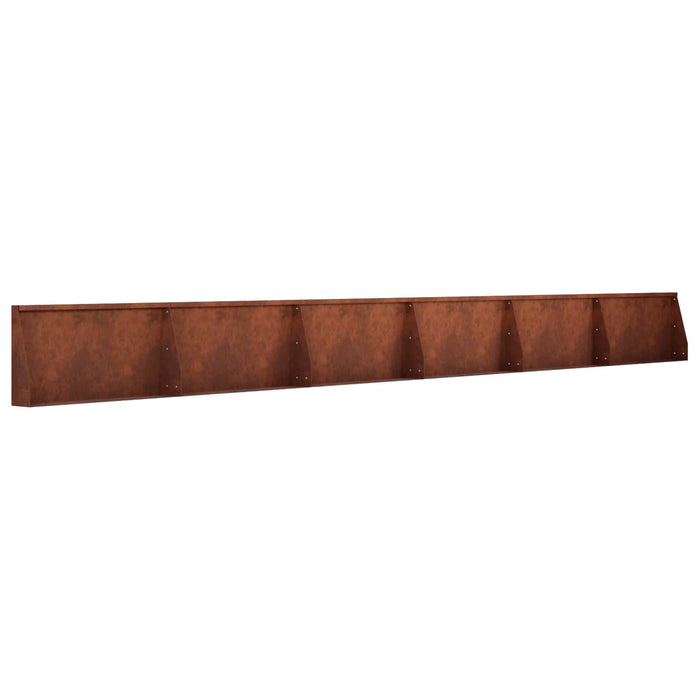 Zid de sprijin 6 buc. 80 x 12 x 50 cm Ruginit WALTI