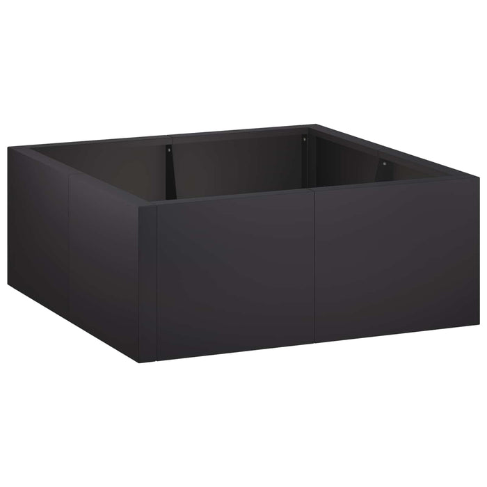 Zid de sprijin 4 buc. 100 x 100 x 30 cm Oțel Negru WALTI