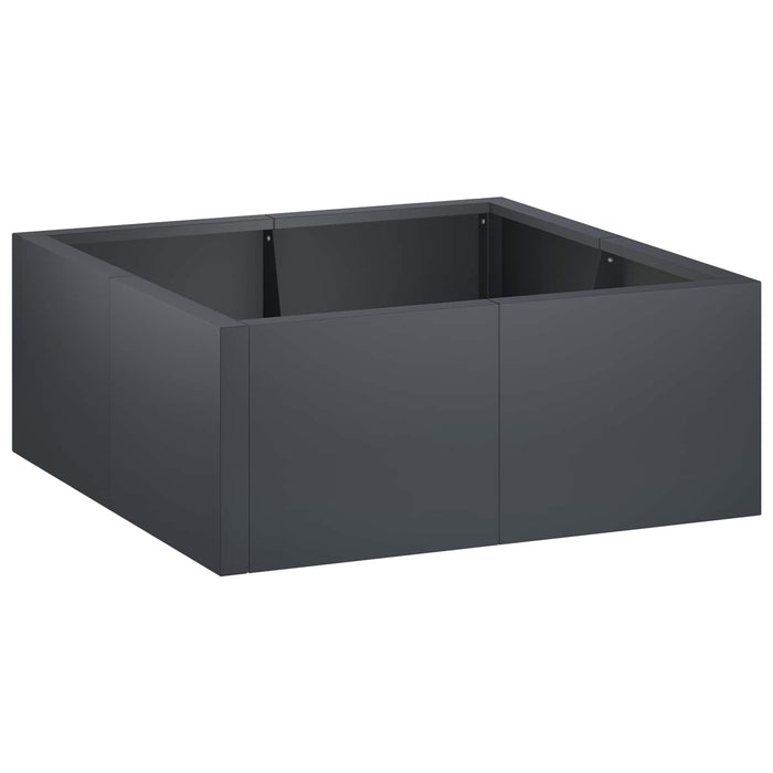 Zid de sprijin 4 buc. 100 x 100 x 30 cm Oțel Antracit WALTI