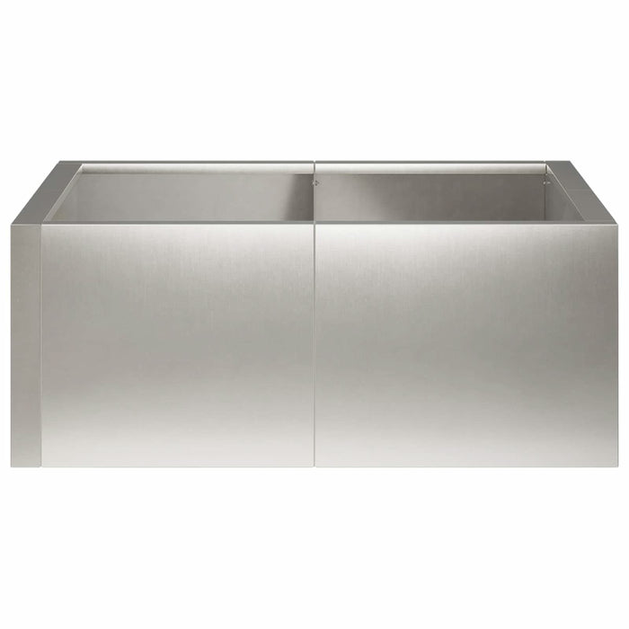 Zid de sprijin 4 buc. 100 x 100 x 30 cm Oţel inoxidabil WALTI