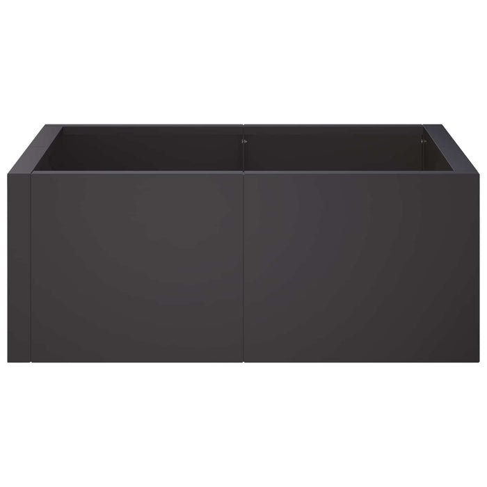 Zid de sprijin 4 buc. 100 x 100 x 40 cm Oțel Negru WALTI