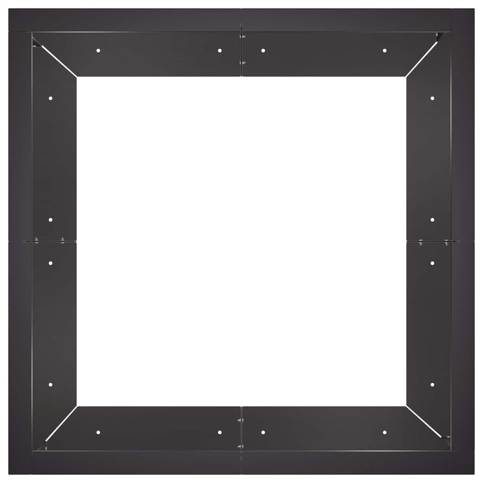 Zid de sprijin 4 buc. 100 x 100 x 40 cm Oțel Negru WALTI