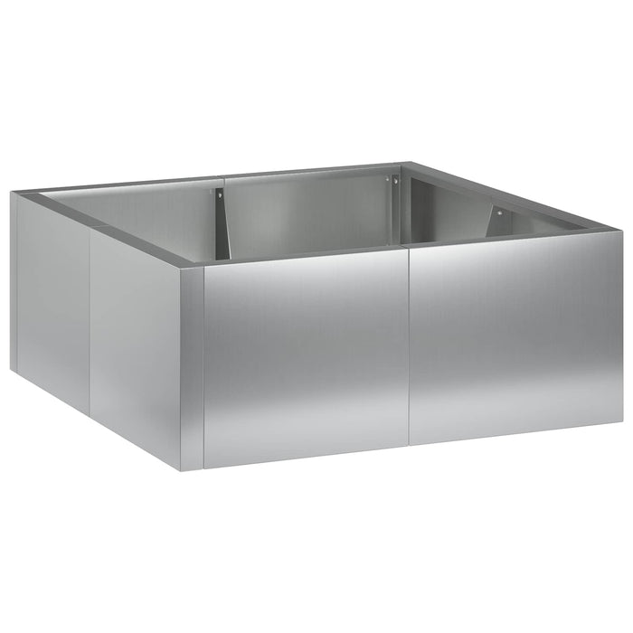 Zid de sprijin 4 buc. 100 x 100 x 40 cm Oțel Galvanizat WALTI