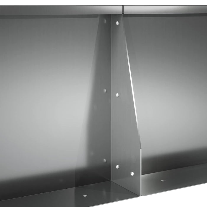 Zid de sprijin 4 buc. 100 x 100 x 50 cm Oțel Galvanizat WALTI