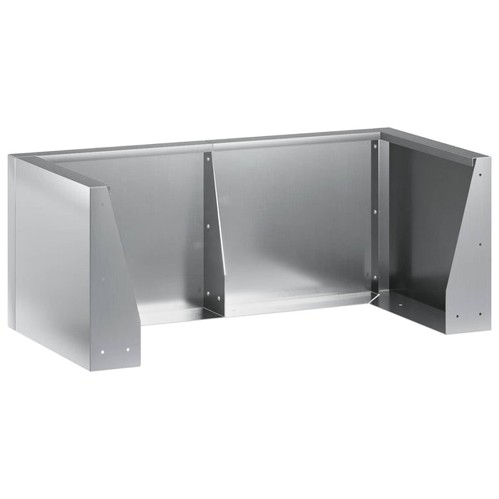 Zid de sprijin 4 buc. 100 x 100 x 50 cm Oțel Galvanizat WALTI