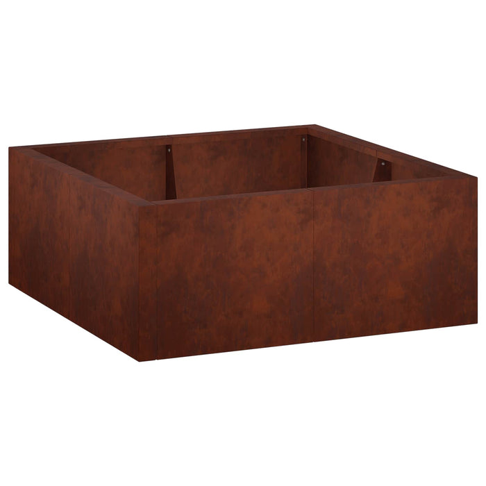 Zid de sprijin 4 buc. 100 x 100 x 50 cm Ruginit WALTI