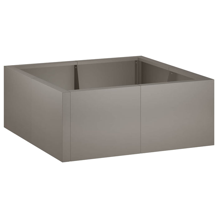 Zid de sprijin 4 buc. 100 x 100 x 50 cm Ruginit WALTI