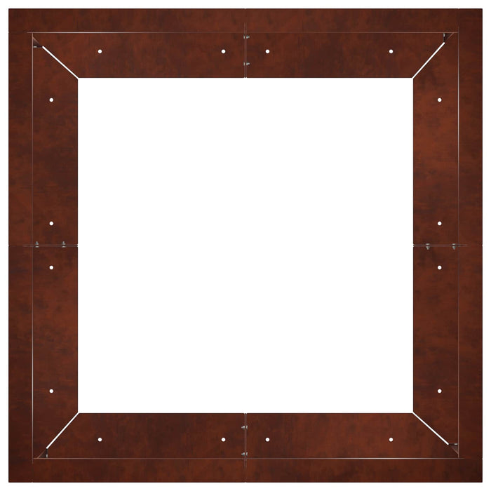 Zid de sprijin 4 buc. 100 x 100 x 50 cm Ruginit WALTI