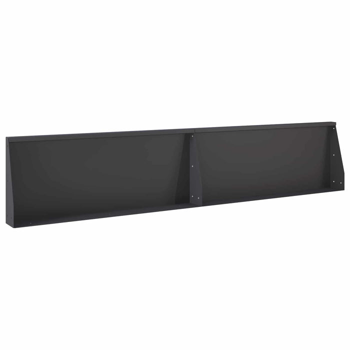 Zid de sprijin 6 buc. 200 x 100 x 30 cm Oțel Negru WALTI