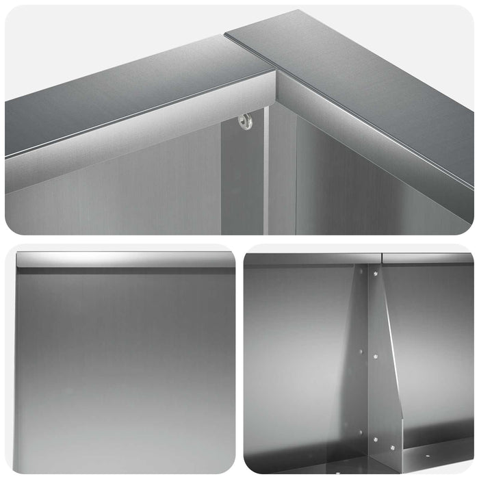 Zid de sprijin 6 buc. 200 x 100 x 30 cm Oțel Galvanizat WALTI
