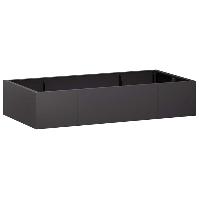Zid de sprijin 6 buc. 200 x 100 x 40 cm Oțel Negru WALTI
