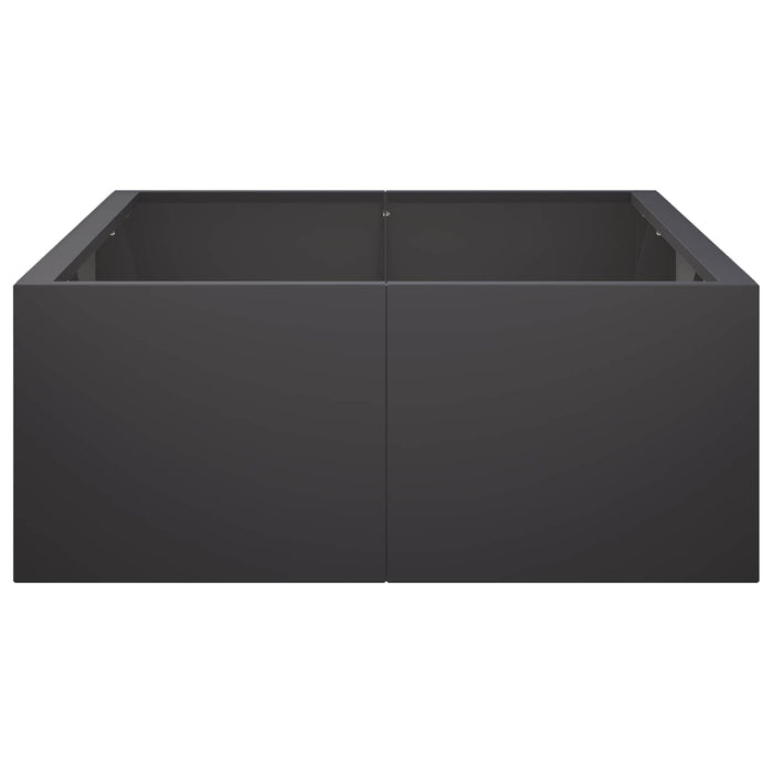 Zid de sprijin 6 buc. 200 x 100 x 40 cm Oțel Negru WALTI