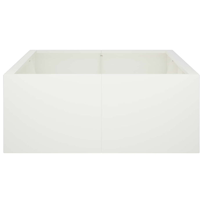 Zid de sprijin 6 buc. 200 x 100 x 50 cm Oțel Alb WALTI