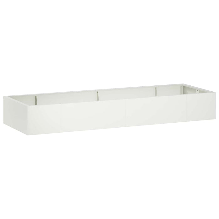 Zid de sprijin 8 buc. 300 x 100 x 30 cm Oțel Alb WALTI