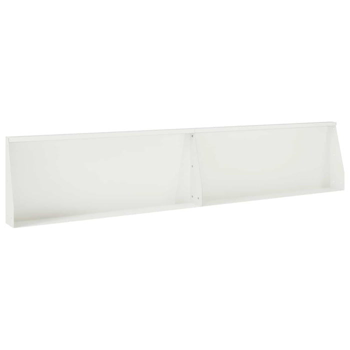 Zid de sprijin 8 buc. 300 x 100 x 30 cm Oțel Alb WALTI
