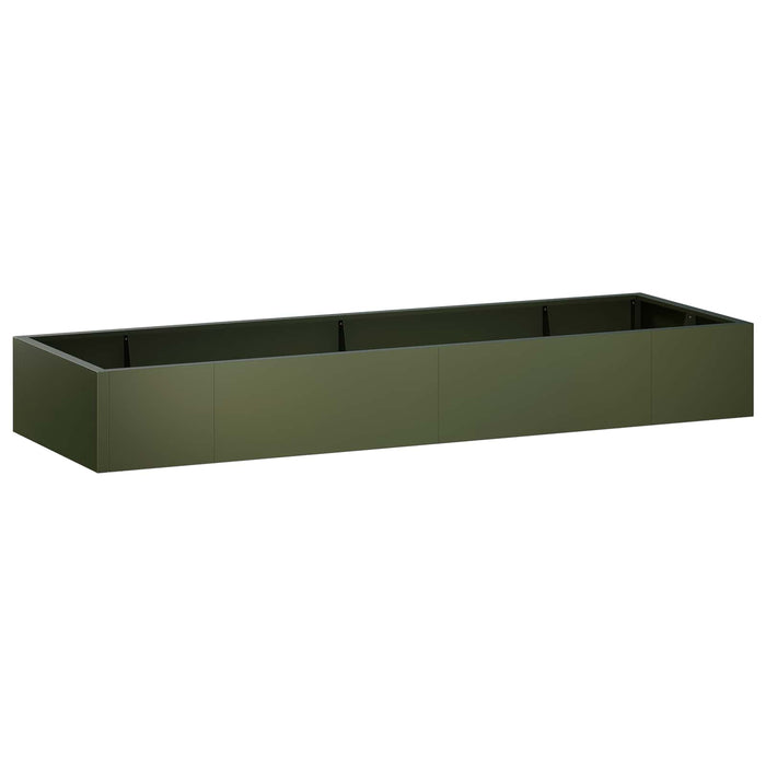 Zid de sprijin 8 buc. 300 x 100 x 30 cm Oțel Verde măsliniu WALTI