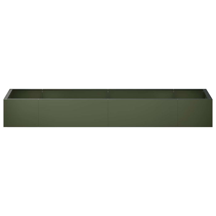 Zid de sprijin 8 buc. 300 x 100 x 30 cm Oțel Verde măsliniu WALTI