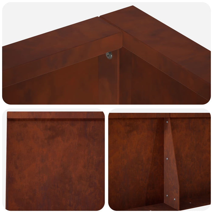 Zid de sprijin 8 buc. 300 x 100 x 30 cm Ruginit WALTI