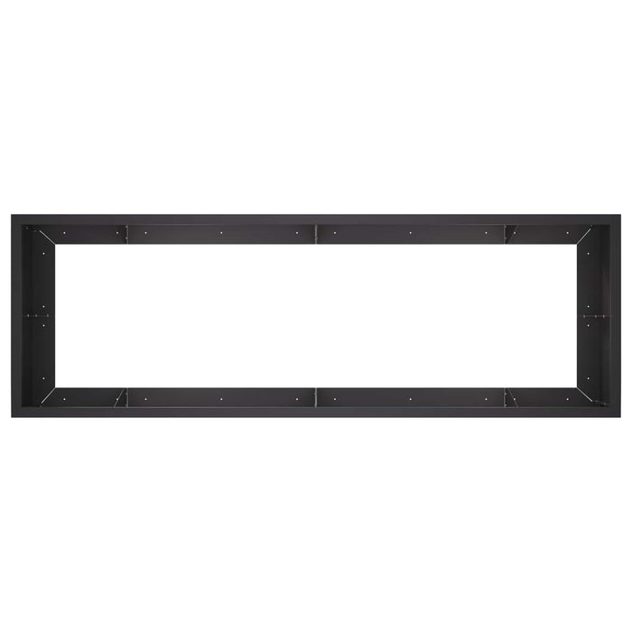 Zid de sprijin 8 buc. 300 x 100 x 50 cm Oțel Negru WALTI