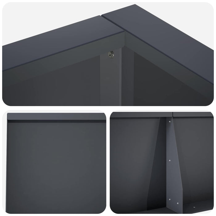 Zid de sprijin 8 buc. 300 x 100 x 50 cm Oțel Antracit WALTI