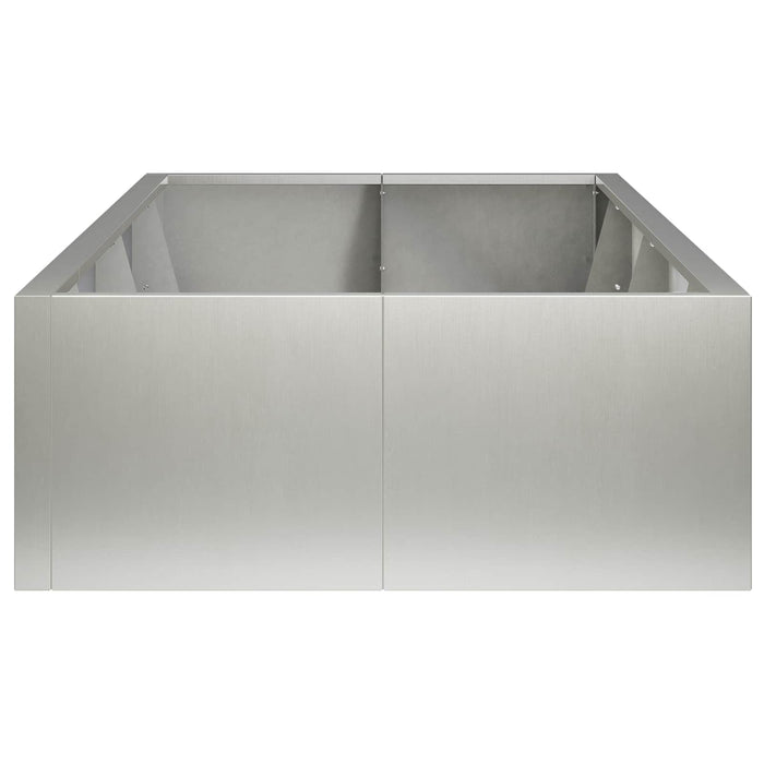 Zid de sprijin 8 buc. 300 x 100 x 50 cm Oţel inoxidabil WALTI