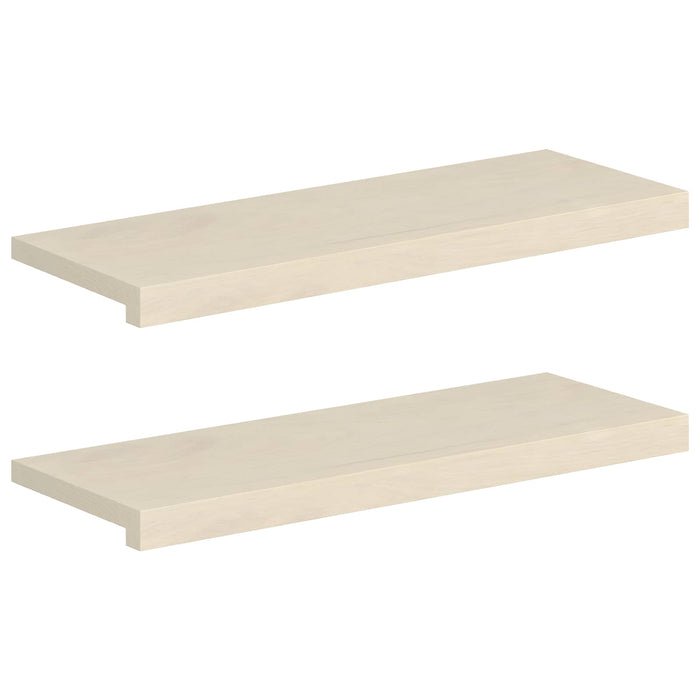 Trepte 2 buc. 70 x 30 x 2 cm Alb Lemn de stejar masiv WALTI