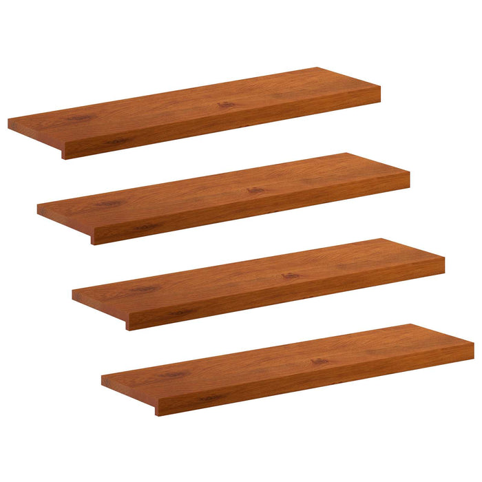 Trepte 4 buc. 100 x 30 x 2 cm Maro Lemn de stejar masiv WALTI