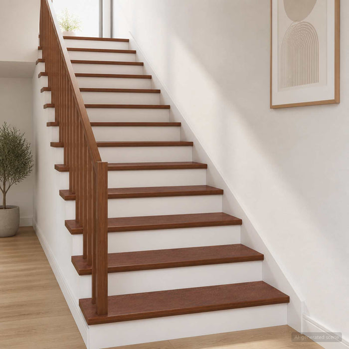 Trepte 4 buc. 110 x 30 x 2 cm Maro închis Lemn de stejar masiv WALTI