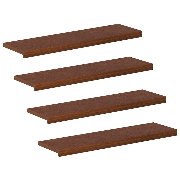 Trepte 4 buc. 100 x 25 x 2 cm Maro închis Lemn de stejar masiv WALTI