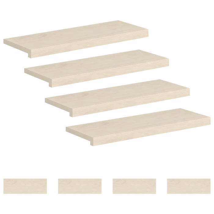 Trepte 8 buc. 80 x 30 x 2 cm Alb Lemn de stejar masiv WALTI