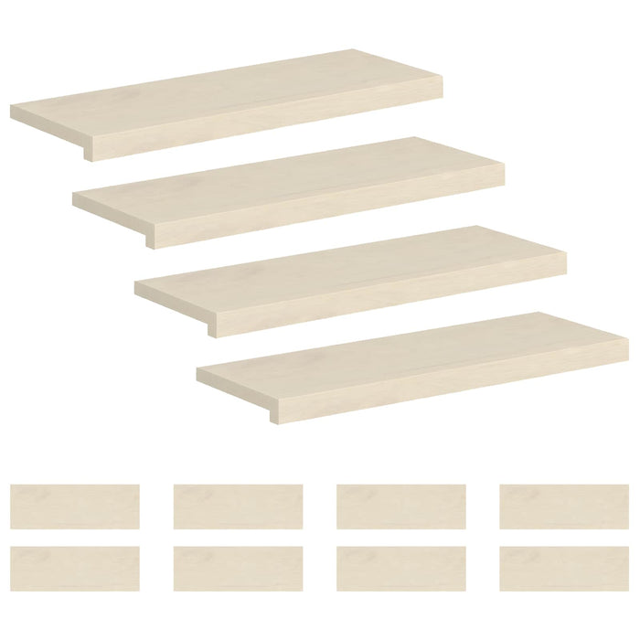 Trepte 12 buc. 70 x 30 x 2 cm Alb Lemn de stejar masiv WALTI
