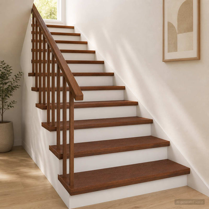 Trepte 12 buc. 90 x 30 x 2 cm Maro închis Lemn de stejar masiv WALTI
