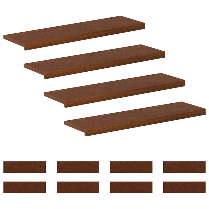 Trepte 12 buc. 90 x 25 x 2 cm Maro închis Lemn de stejar masiv WALTI