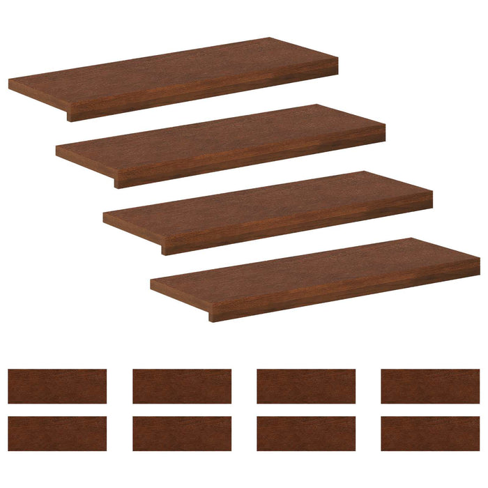 Trepte 12 buc. 80 x 30 x 2 cm Maro închis Lemn de stejar masiv WALTI