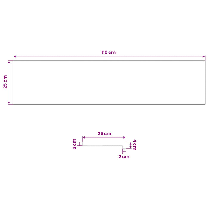 Trepte 20 buc. 110 x 25 x 2 cm Maro Lemn de stejar masiv WALTI