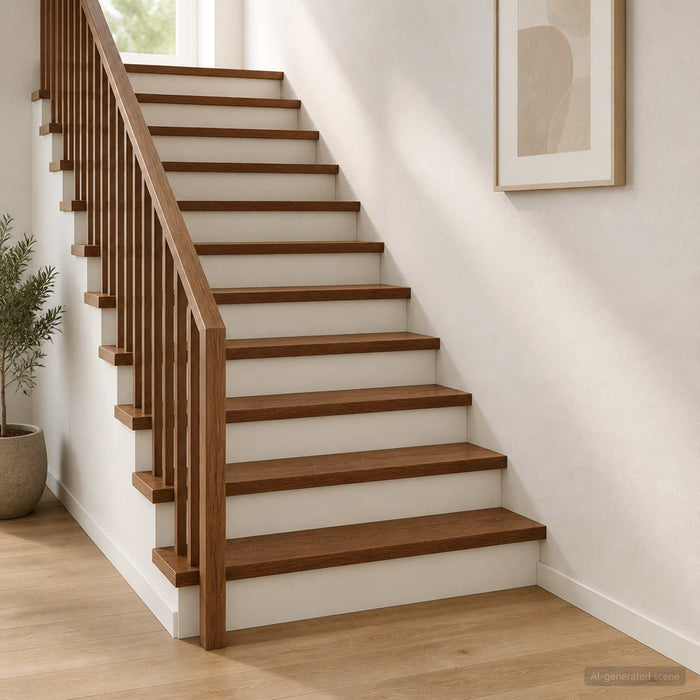 Trepte 20 buc. 90 x 25 x 2 cm Maro închis Lemn de stejar masiv WALTI